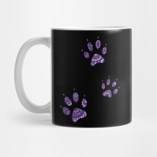 Mandala paw prints Mug